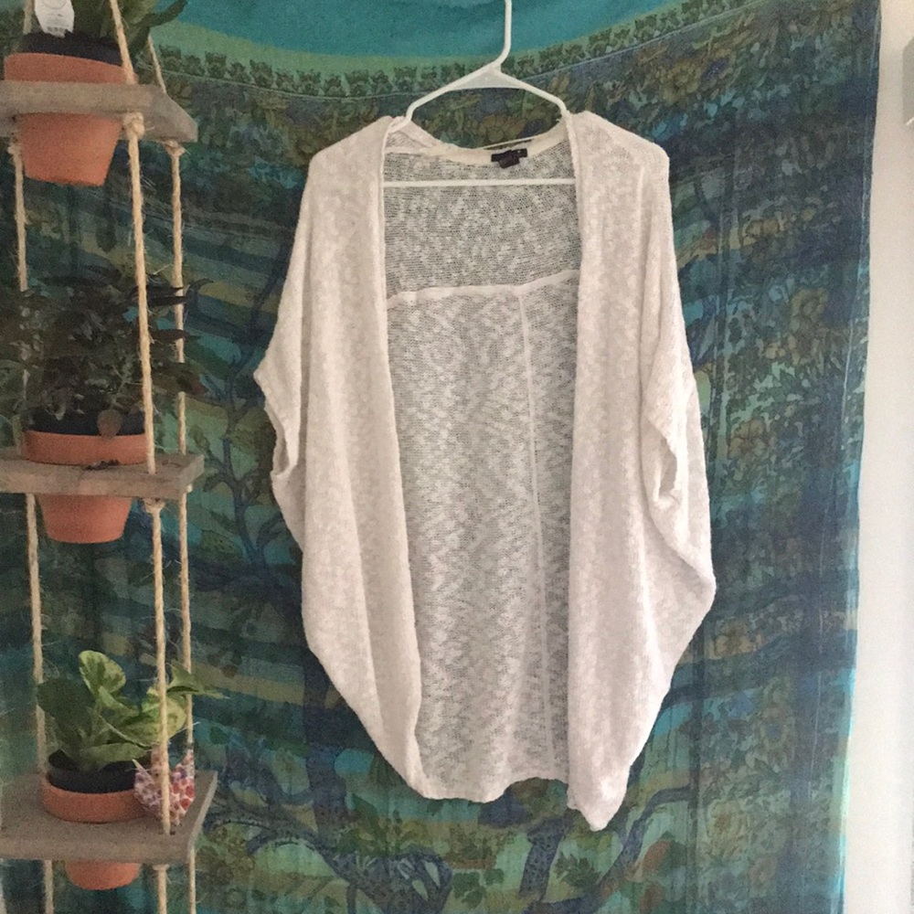 •knitted short sleeve cardigan•
